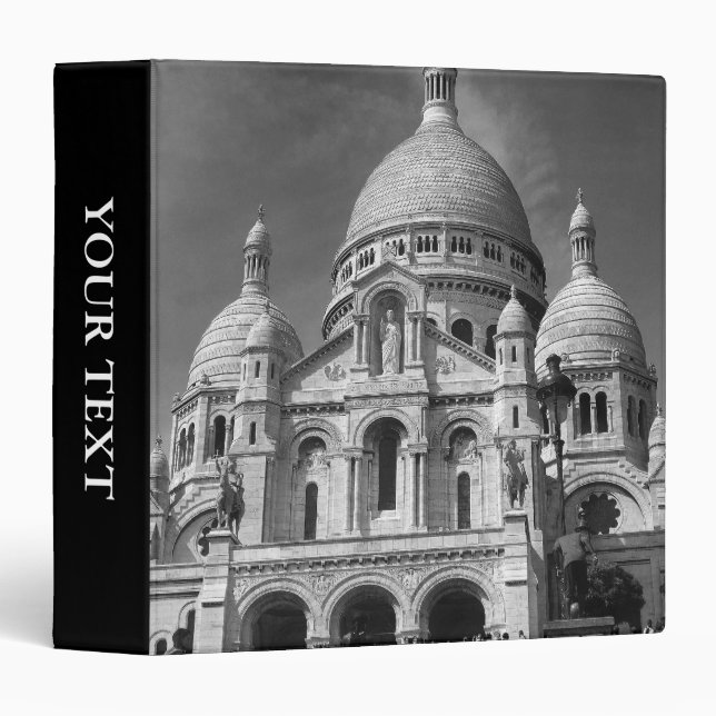 Basilique de classeur de Sacré-Cœur Paris France (Devant/Côté)