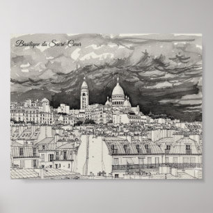 Basilique du Sacré-Cœur Poster