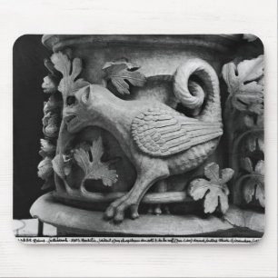 Basilisk, capital from Cathedral of Notre Dame Mouse Pad