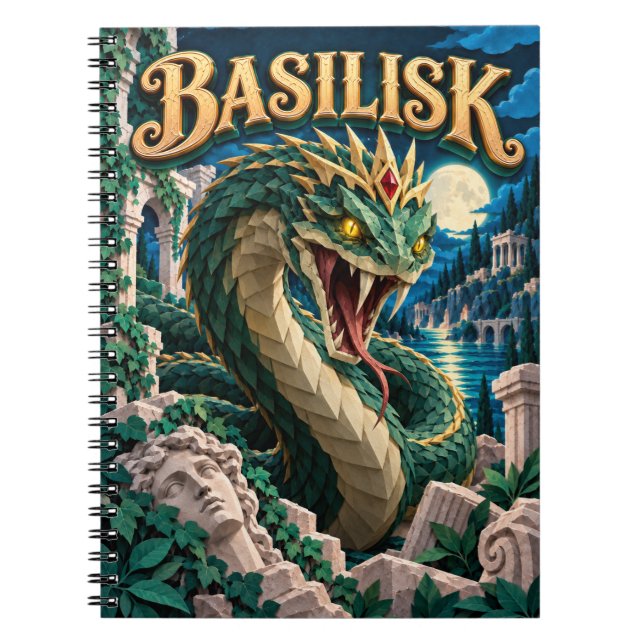 Basilisk, Paper Cut Monster Notebook (Front)