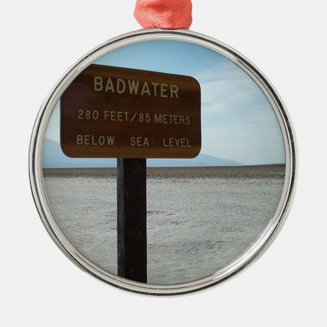 Basin, Death Valley National Park Metal Ornament (Front)