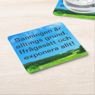 Basis — Truth Square Paper Coaster