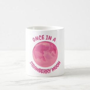 Bask in the Rarity: The Once in a Strawberry Moon Coffee Mug
