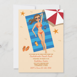 Bask In The Sun Bachelorette Invitation