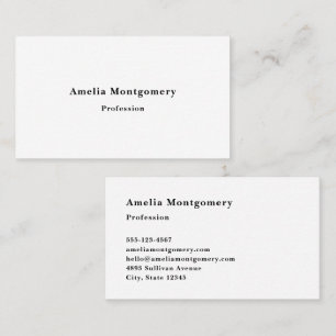 Baskerville Font Template for Business Card