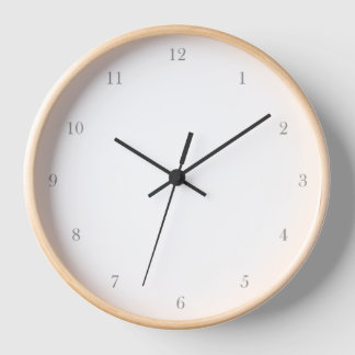 Baskerville Old Face Minimalist Classic Simple Clock