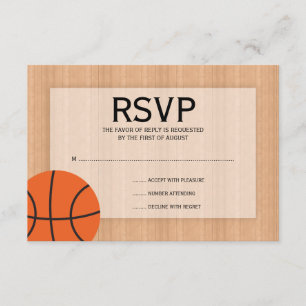 Basket-ball à thème Barre Mitzvah RSVP