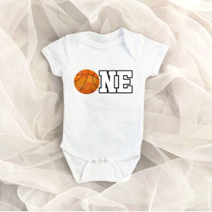 Basket-ball à thème ONE 1er anniversaire Bébé Body