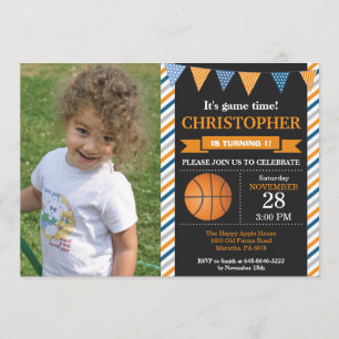 Basket-ball Anniversaire Invitation 1er Anniversai
