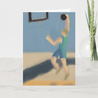 Basket-ball, carte de voeux
