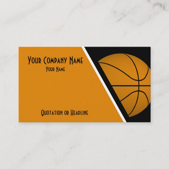 Basket-ball de cartes de visite (Devant)