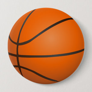 Basket Ball designed Button