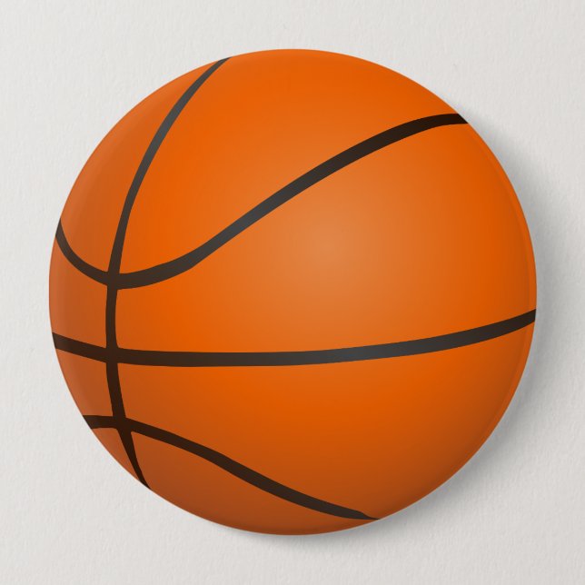 Basket Ball designed  Button (Front)