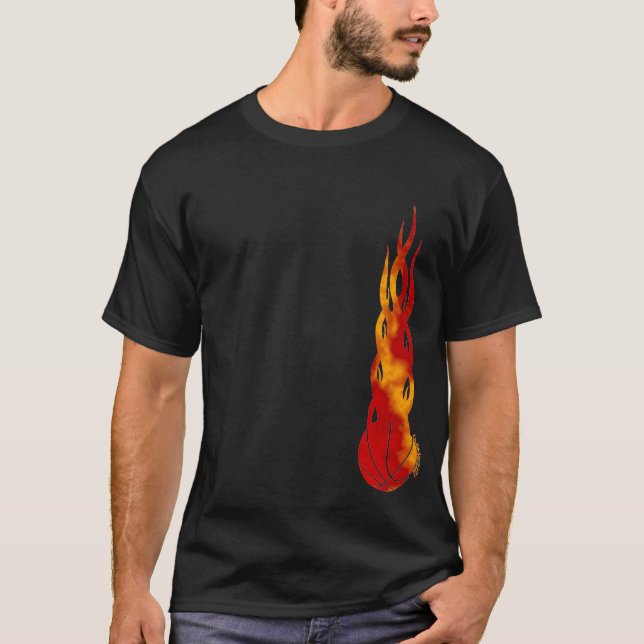 Basket Ball Fireballer t shirt (Front)