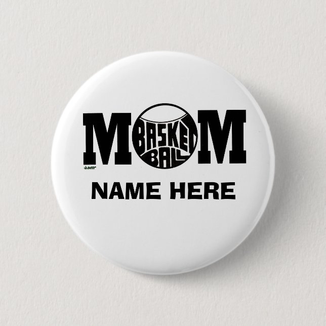 BASKET BALL MOM BUTTON (Front)