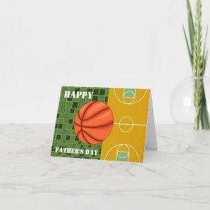 Basket-ball papa Bonne carte de Fête des pères