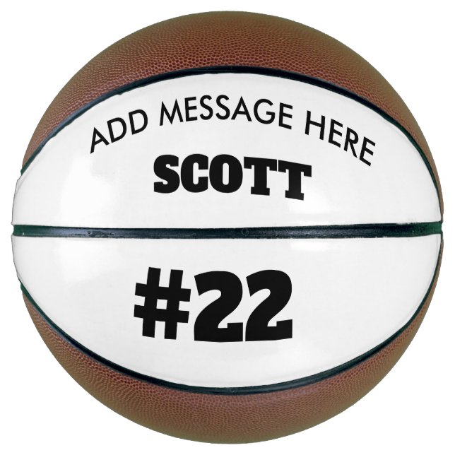 basket ball personalised with name basketball (Front)