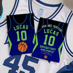 Basket-ball Sport Invitation d'anniversaire