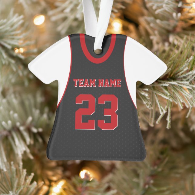 Basket-ball Sport Jersey Black Red (Arbre)