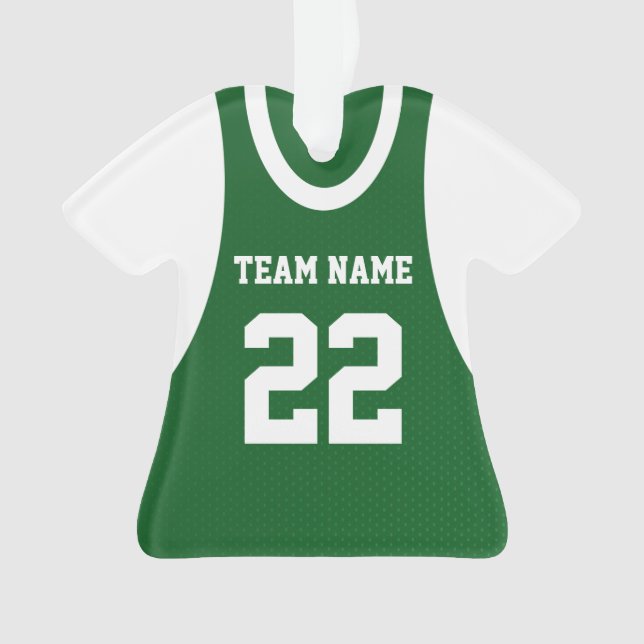 Basket-ball Sport Jersey vert avec photo (devant)