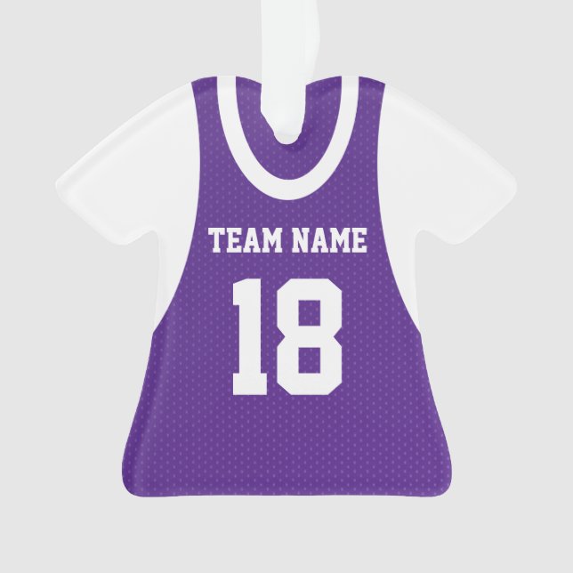 Basket-ball Sport Jersey violet avec photo (devant)