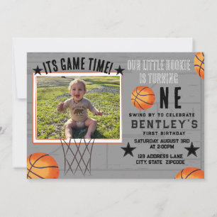 Basket-ball Sports Première Invitation d'anniversa