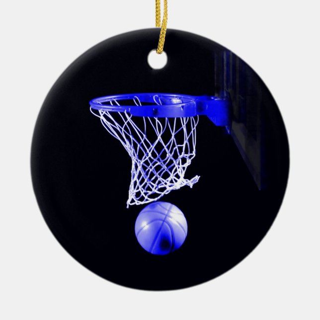 Basket Bleu Ornements de Noël (Devant)