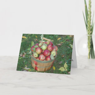 "Basket Full of Apples" Congratulatory Card