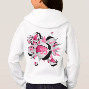 basket noir rose stars filles sports