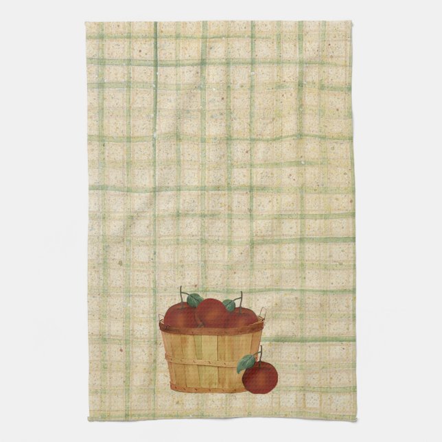 Basket Of Apples Kitchen Towel (Vertical)