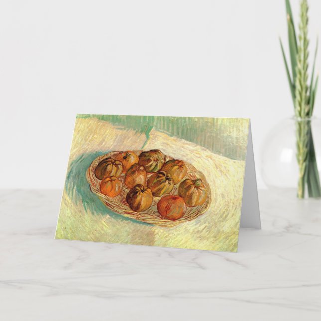 Basket of Apples to Pissarro by Vincent van Gogh Card (Front)