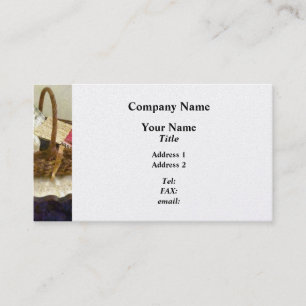 Basket Of Cloth and Measuring Tape - Platinum Business Card