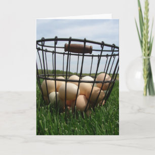 Basket of Eggs Card