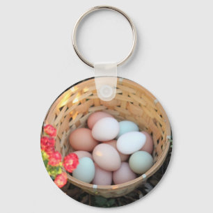 Basket of Eggs Keychain