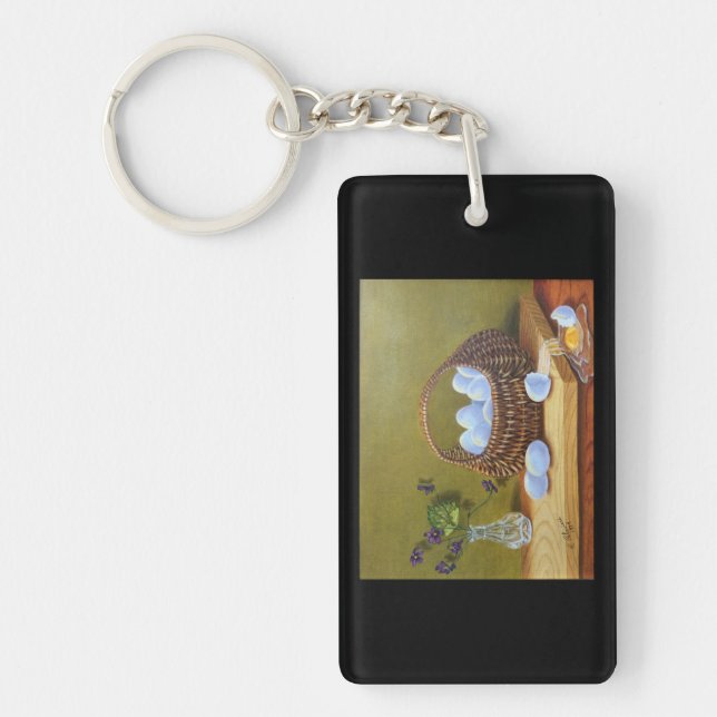 Basket of Eggs Keychain (Front)