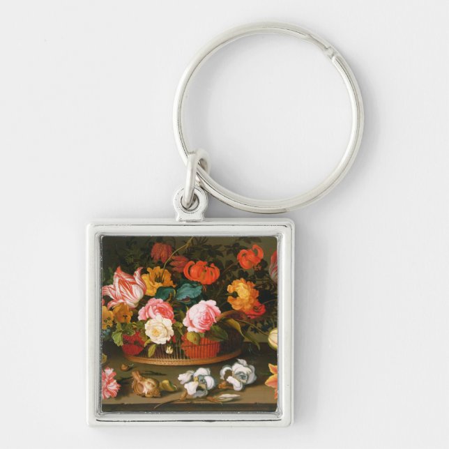 Basket of flowers, 1625 keychain (Front)
