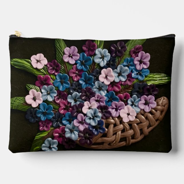 Basket of Flowers Accessory Pouch (Front)