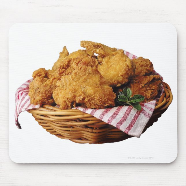Basket of fried chicken mouse pad (Front)