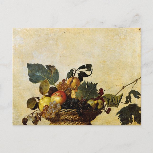 Basket of Fruit by Caravaggio Postcard (Front)