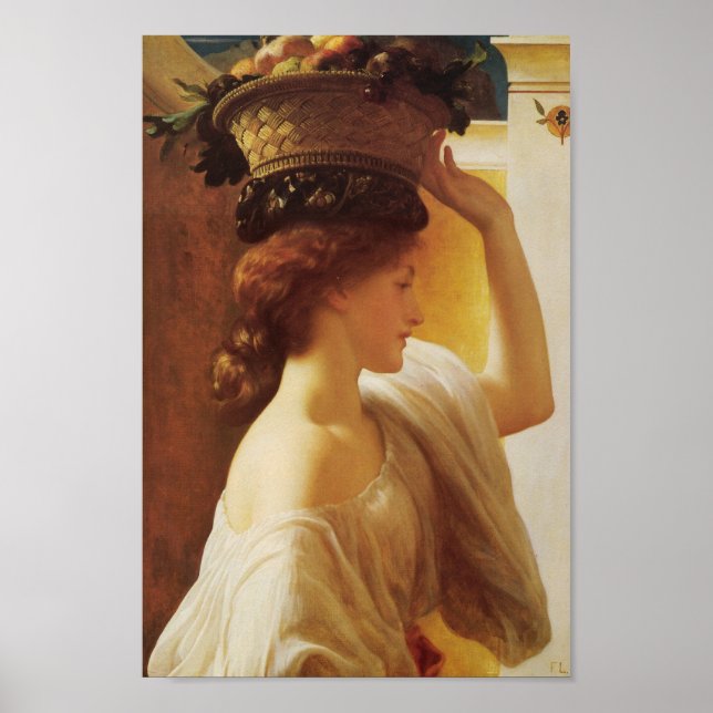 Basket of Fruit girl Poster (Front)