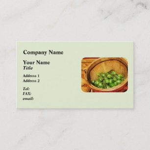 Basket of Green Grapes Business Card