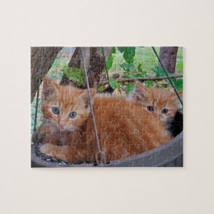 Basket of kittens jigsaw puzzle