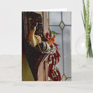Basket of Squash Photography Greeting Card