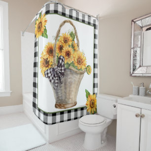Basket of sunflowers