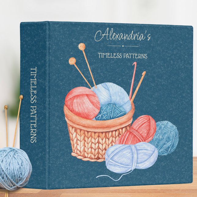 Basket of Yarn Knitting & Crochet Pattern Binder (Creator Uploaded)