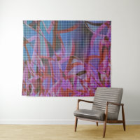 Basket style on tones of dark pink, lilac, purple
