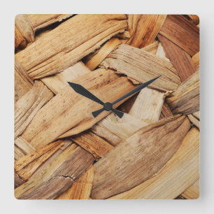 Basket Weave Acrylic Wall Clock