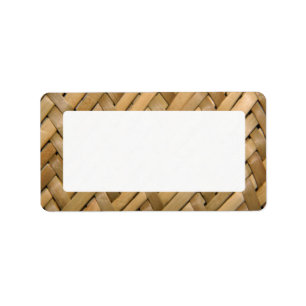 Basket Weave Address Label