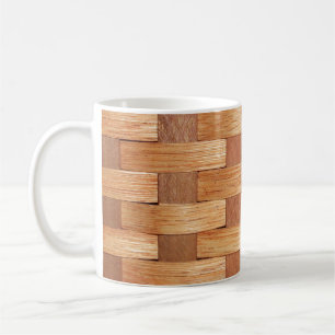 Basket Weave Two-Tone Coffee Mug