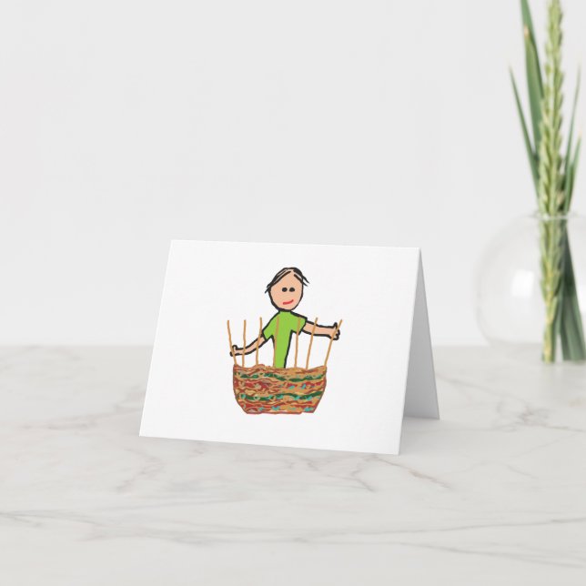 Basket Weaving Card (Front)